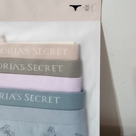Victoria's Secret 5-Pack Seamless Thong Panties - Multicolor - Size M - 27030318 - Picture 3 of 4